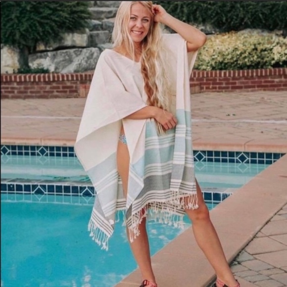 tribe alive Jackets & Blazers - MADEWELL Tribe Caftan Overall Coverup
